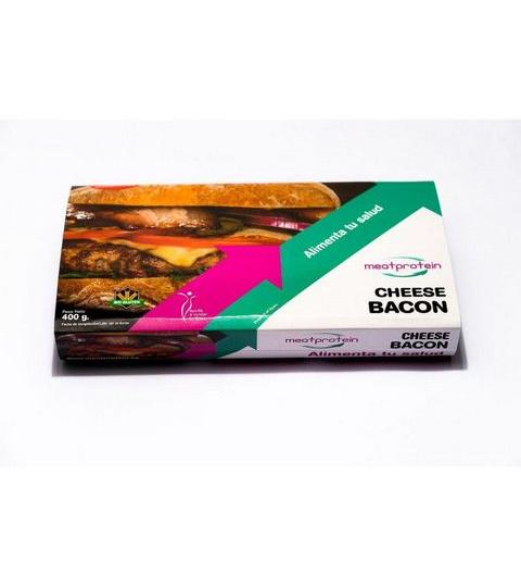 MEAT PROTEIN- BANDEJA DE 4 HAMBURGUESAS CHEESE BACON ( 400 g )