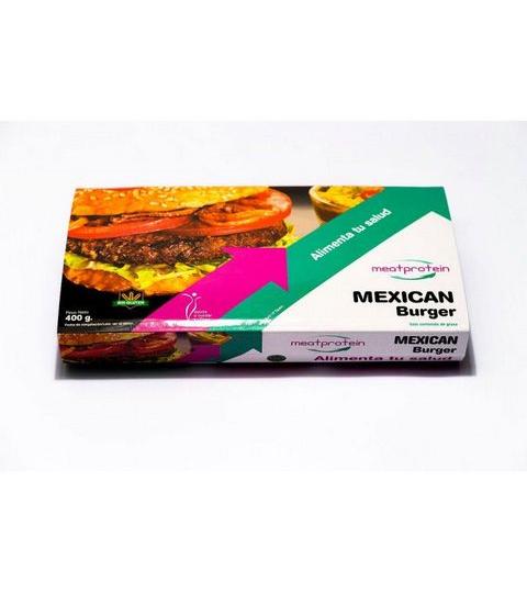 MEAT PROTEIN- BANDEJA DE 4 HAMBURGUESAS MEXICAN ( 400 g )